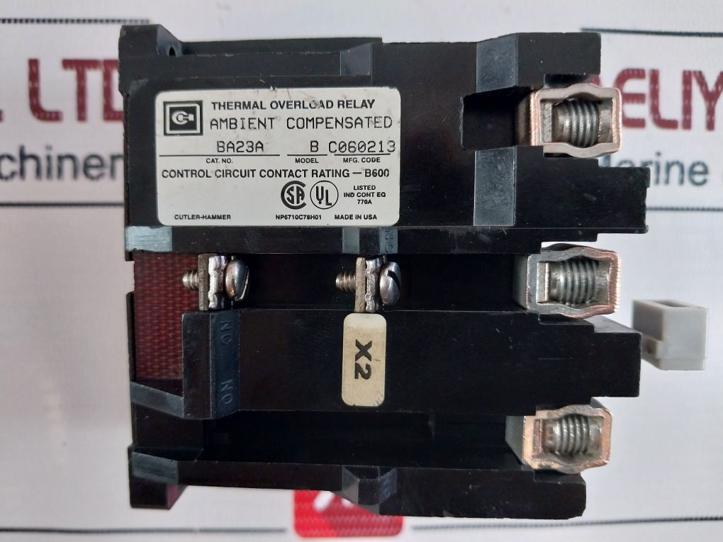 Cutler-hammer Ba23A Model B Thermal Overload Relay