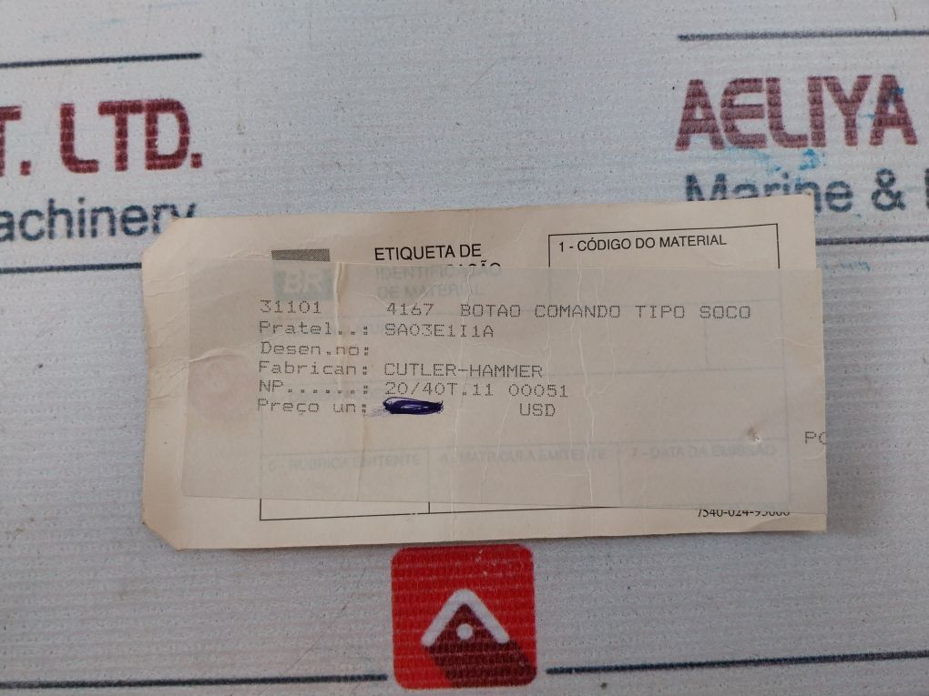 Cutler-hammer Vde 0660 Push Button Switch