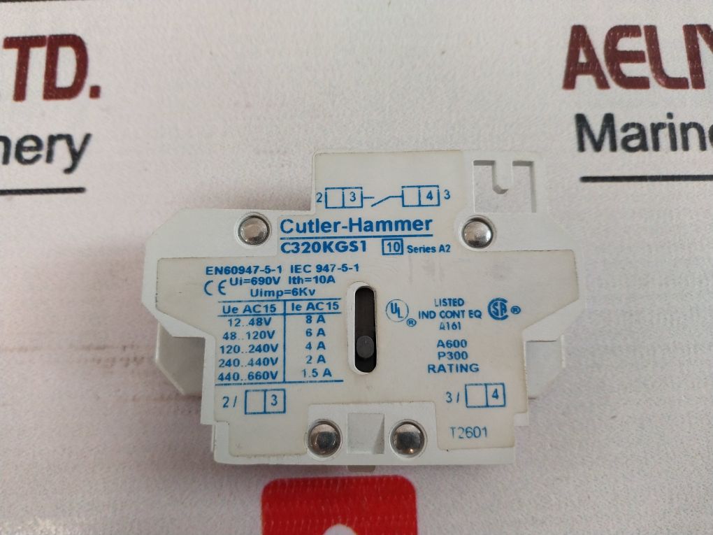 Cutler Hammer C320Kgs1 Auxiliary Contact Block