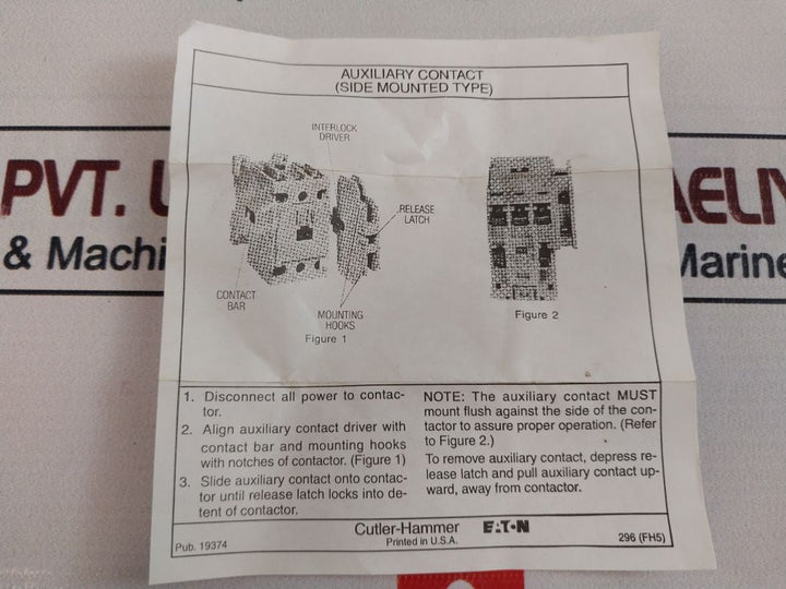 Cutler Hammer C320Kgs1 Auxiliary Contact Block