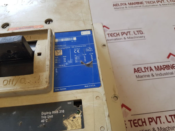 Cutler Hammer Nd312T33W Circuit Breaker C Nd 50K