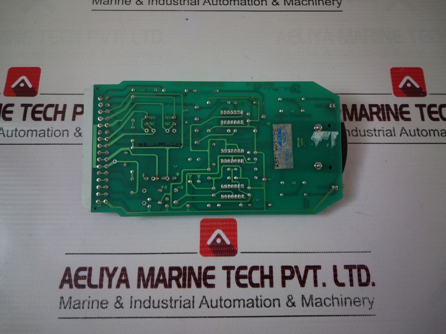 Alstom D-984-0721 Lamp And Meter Board