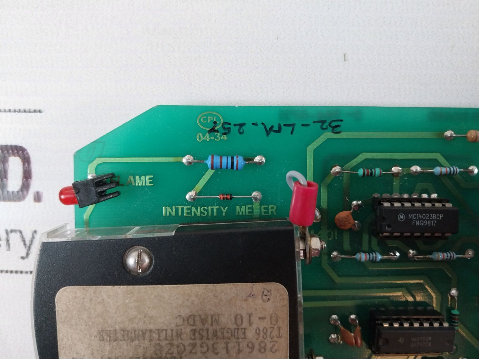 Alstom D-984-0721 Lamp And Meter Board