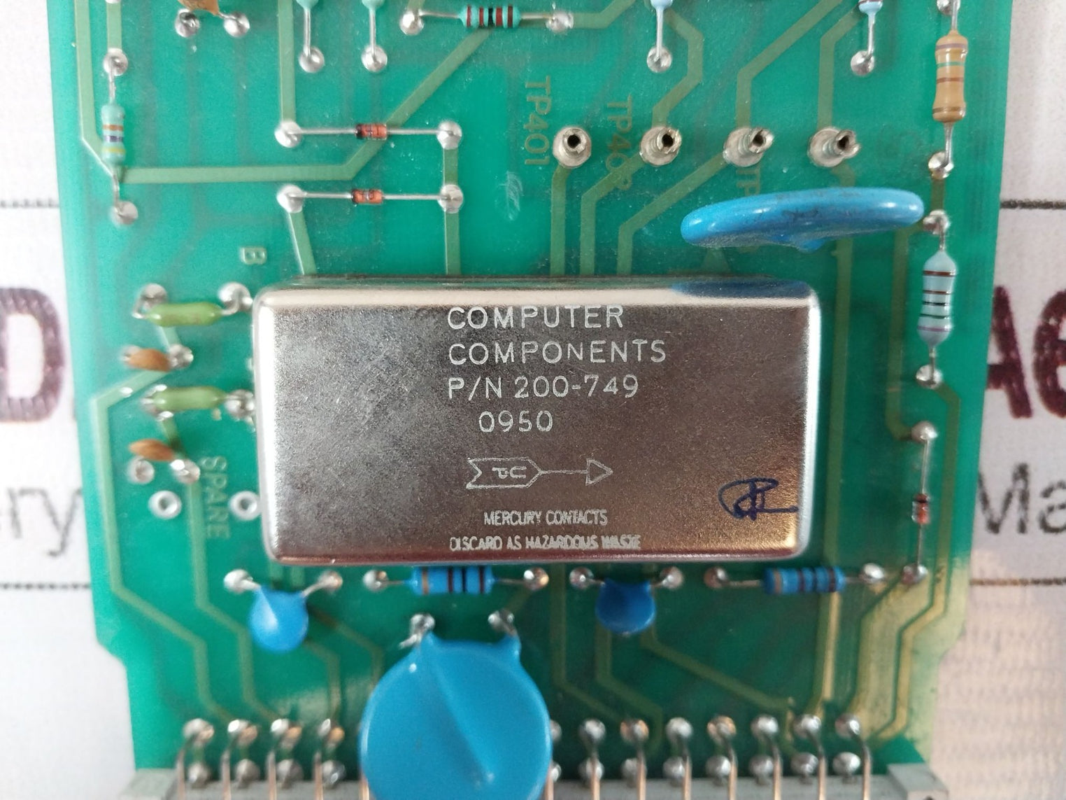 Alstom D-984-0721 Lamp And Meter Board