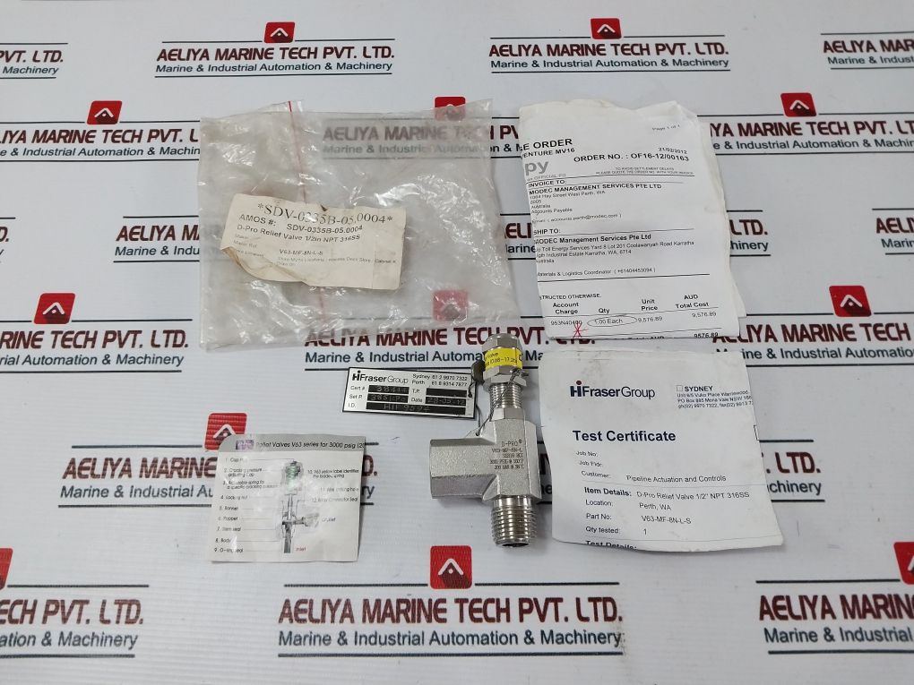 D-pro V63-mf-8N-l V63 Series Relief Valve 1/2