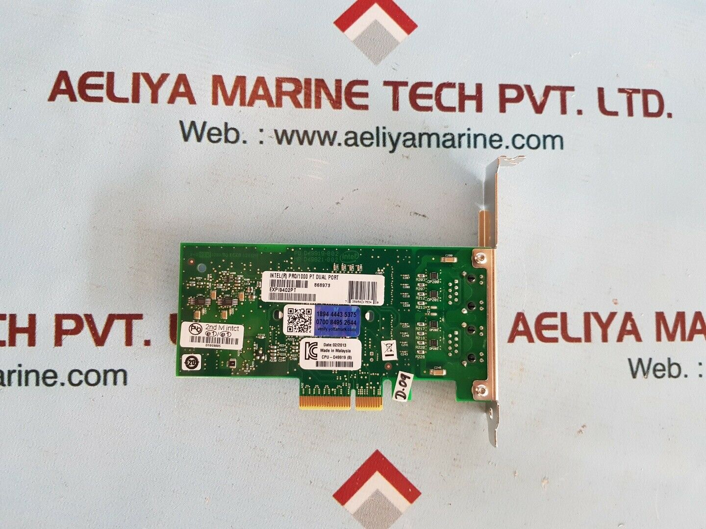 Intel pro/1000 pt dual port server adapter card