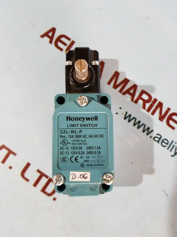 Honeywell szl-wl-p limit switch 10a 300v ac,6a 24v dc