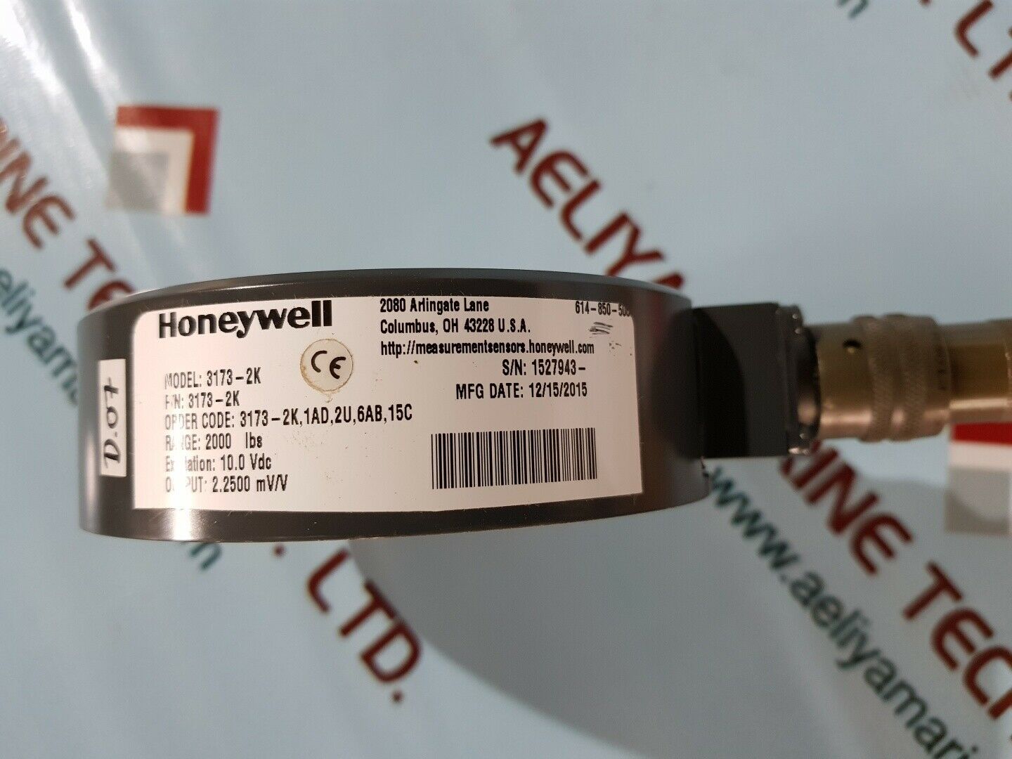 Honeywell 3173-2k sensing and control range 2000 lbs