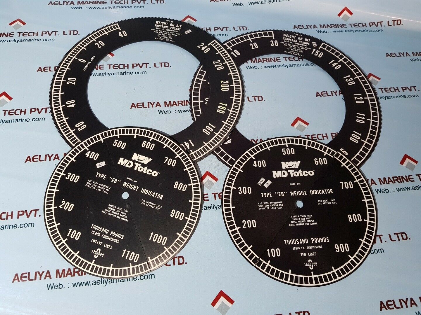Nov md totco type eb weight indicator ind 16" eb eng pnl