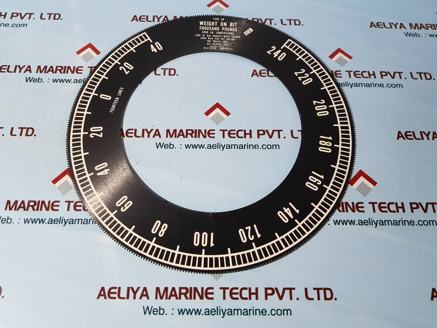 Nov md totco type eb weight indicator ind 16" eb eng pnl