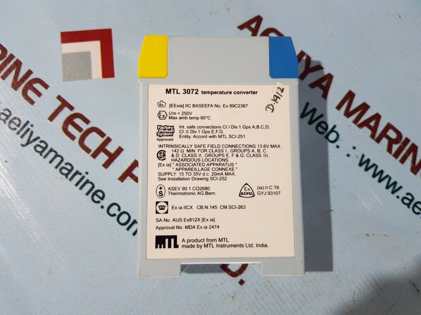 MTL 3072 temperature converter 3000 series 50ma