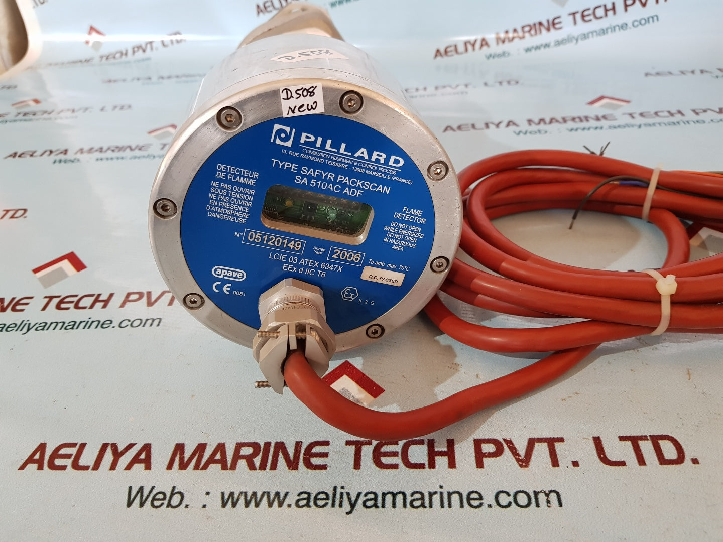 Pillard safyr packscan sa 510ac adf flame detector