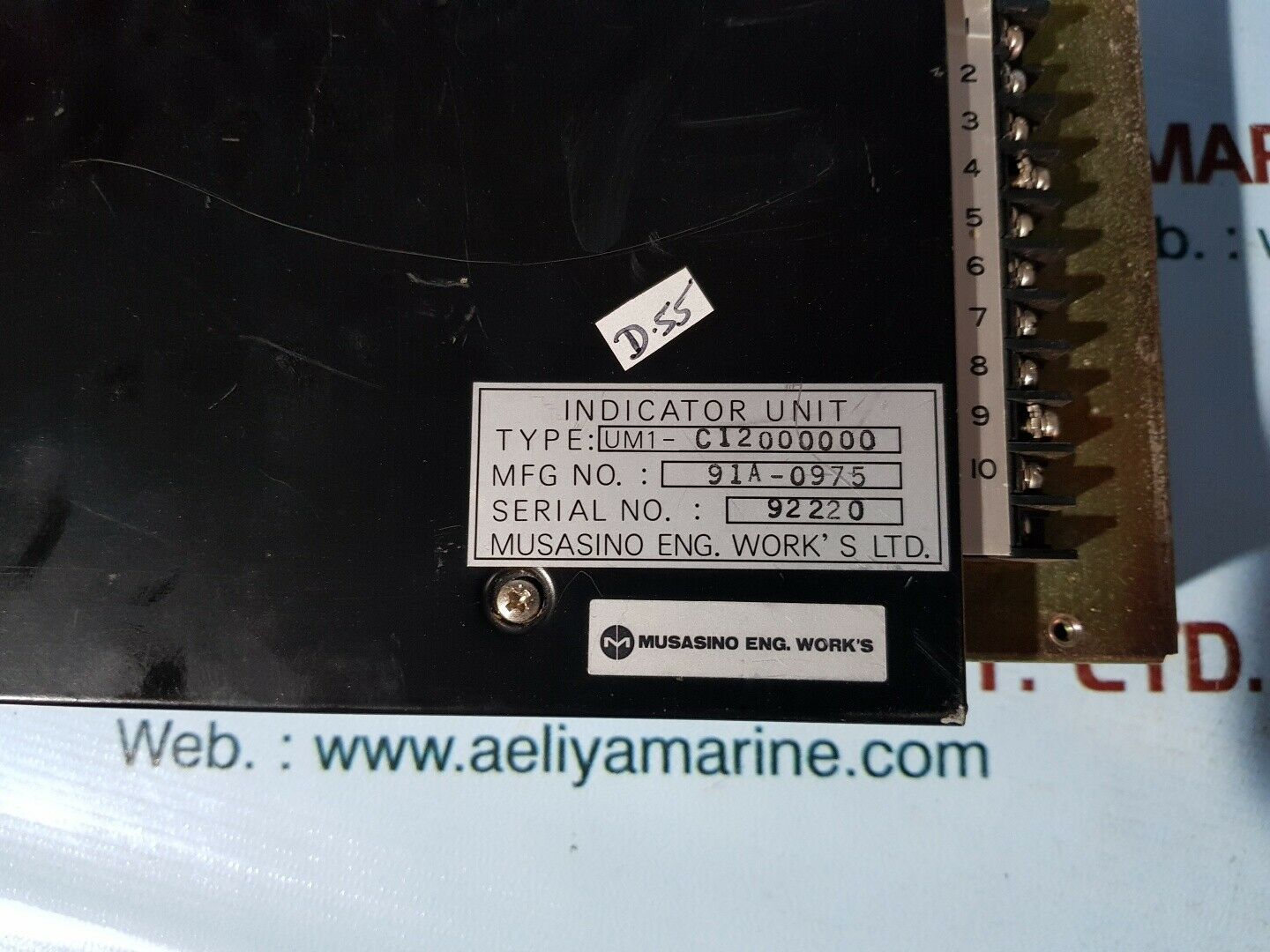 Musasino um1-c12000000 indicator unit used