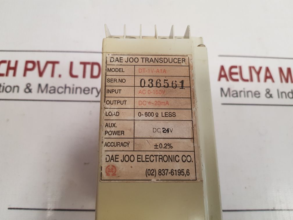 Dae Joo Dt-1V-a1A Ac Voltage Transducer 24V