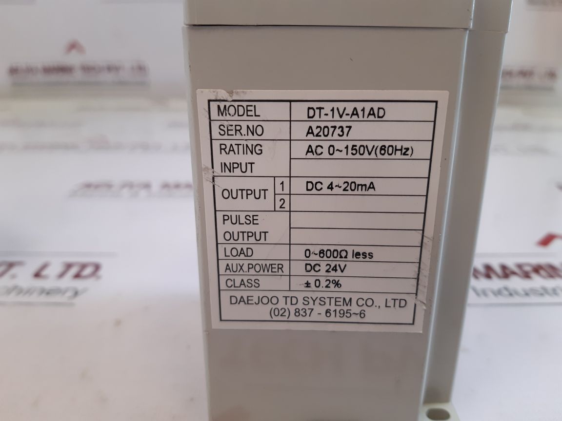 Dae Joo Dt-1V-a1Ad Ac Voltage Transducer