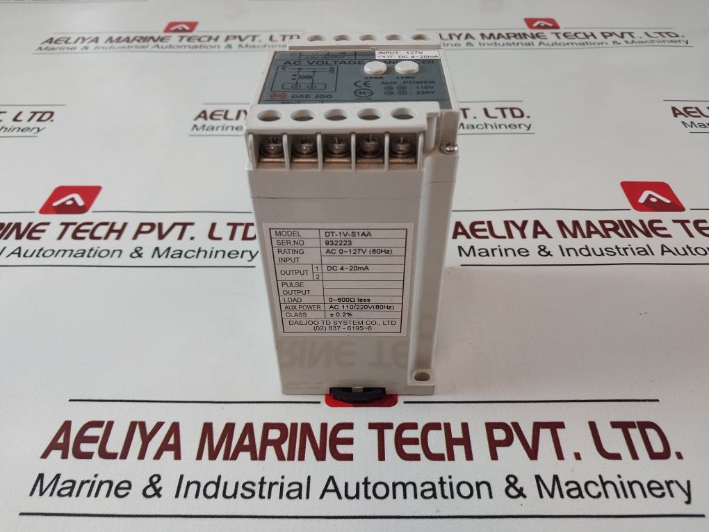 Daejoo Dt-1V-s1Aa Ac Voltage Transducer Ac 0~127V (60Hz)