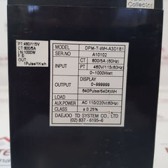 Daejoo Dpm-t-wh-a3D1B1 Digital Meter