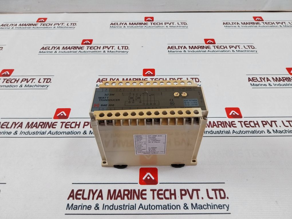 Daejoo Dt-33W-a1D Watt Transducer 0~1000 Watt Dc24V