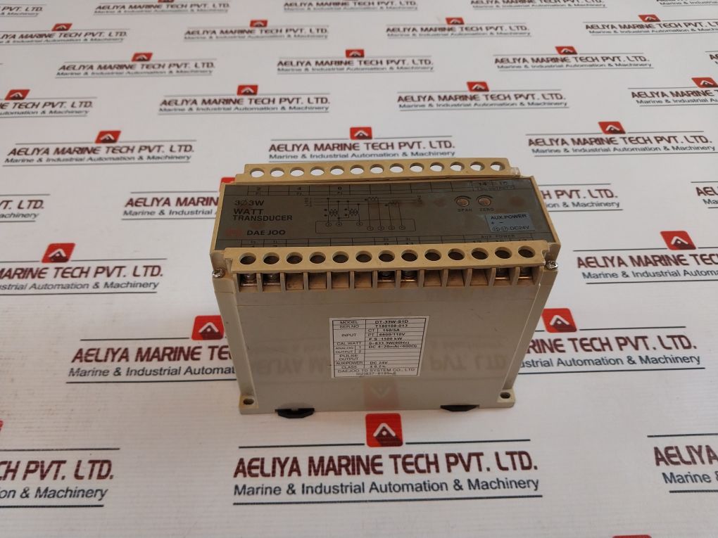 Daejoo Td System Dt-33W-s1D Watt Transducer 24Vdc
