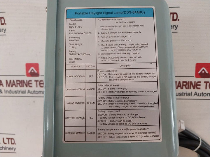 Daeyang Dds-84Abc Battery Charger Box For Daysignal Light