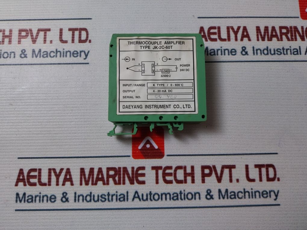 Daeyang Instrument Jk-2C-60T Thermocouple Amplfier 24Vdc