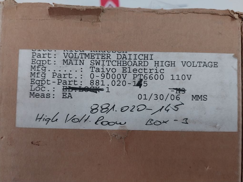 Daiichi Crl-110H Voltmeter 