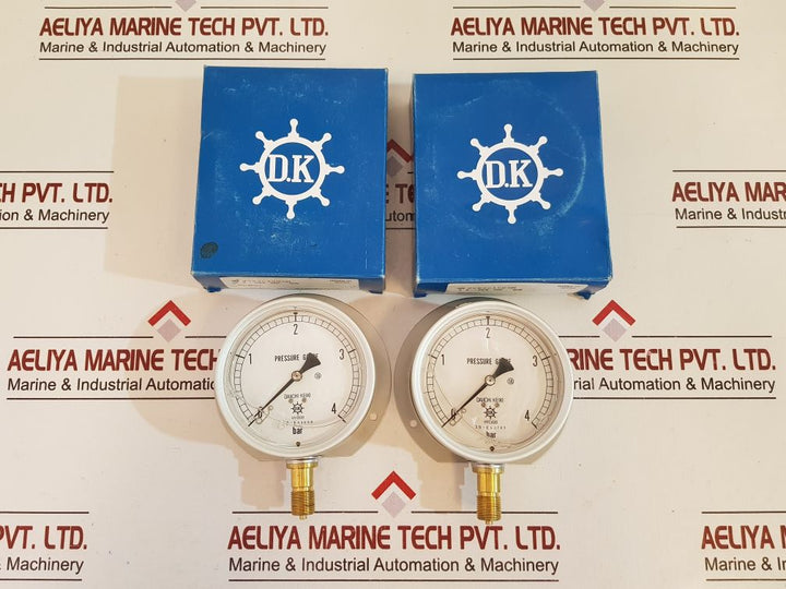 Daiichi Keiki 0-4 Bar Pressure Gauge