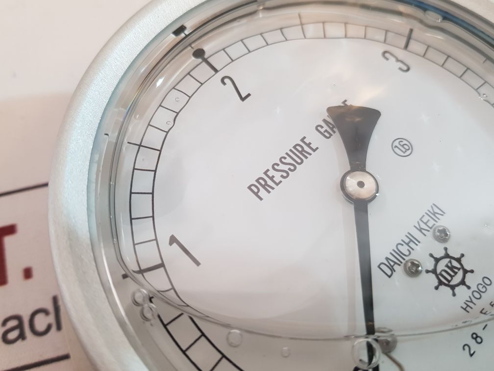 Daiichi Keiki 0-4 Bar Pressure Gauge