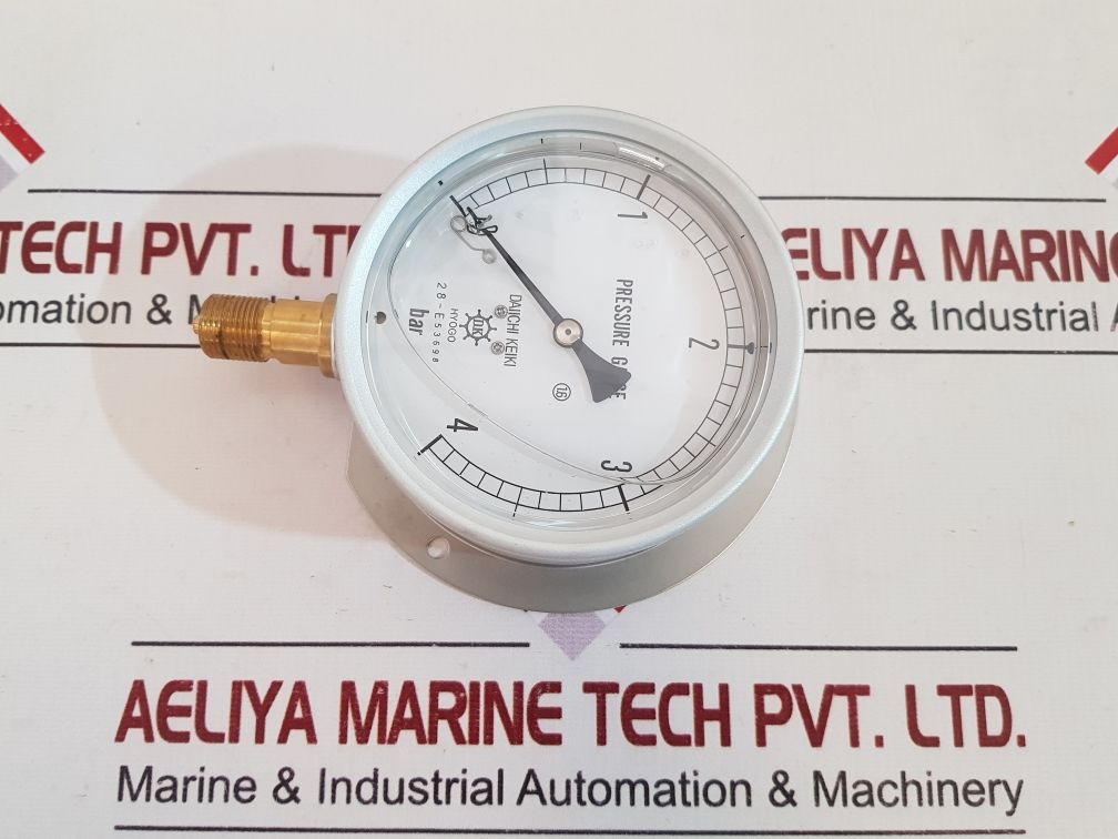 Daiichi Keiki 0-4 Bar Pressure Gauge