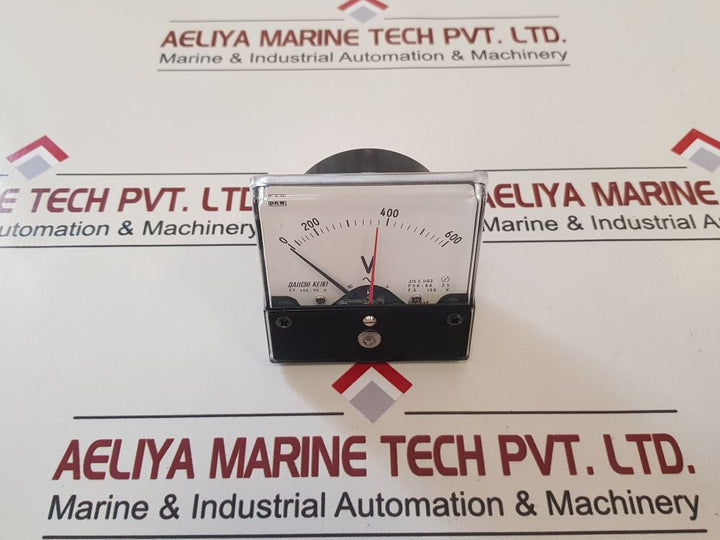 Daiichi Keiki Jis C1102 Panel Voltmeter 0 To 600V