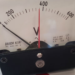 Daiichi Keiki Jis C1102 Panel Voltmeter 0 To 600V