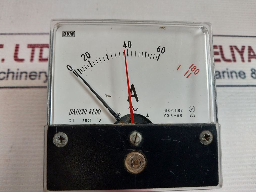 Daiichi Keiki Psk-80 Ampere Meter 0-60/180 A