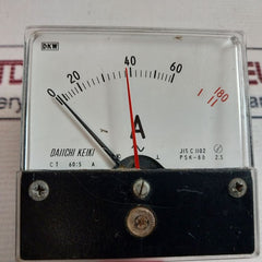 Daiichi Keiki Psk-80 Ampere Meter 0-60/180 A