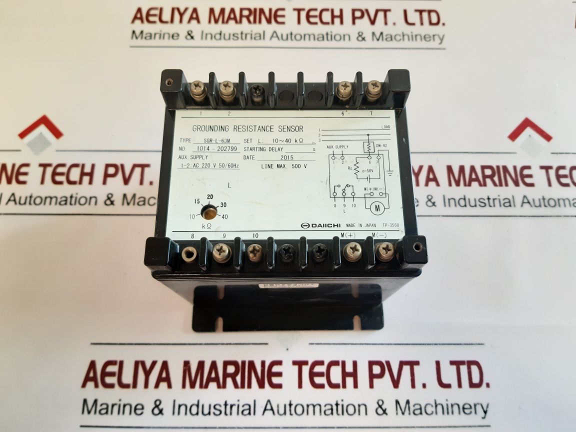 Daiichi Sgr-l-63M Grounding Resistance Sensor Ac 220V 50/60 Hz