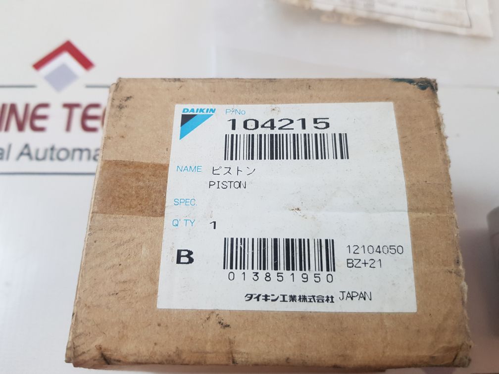 Daikin 2C582Se-f Piston Assy Without Rings 104215