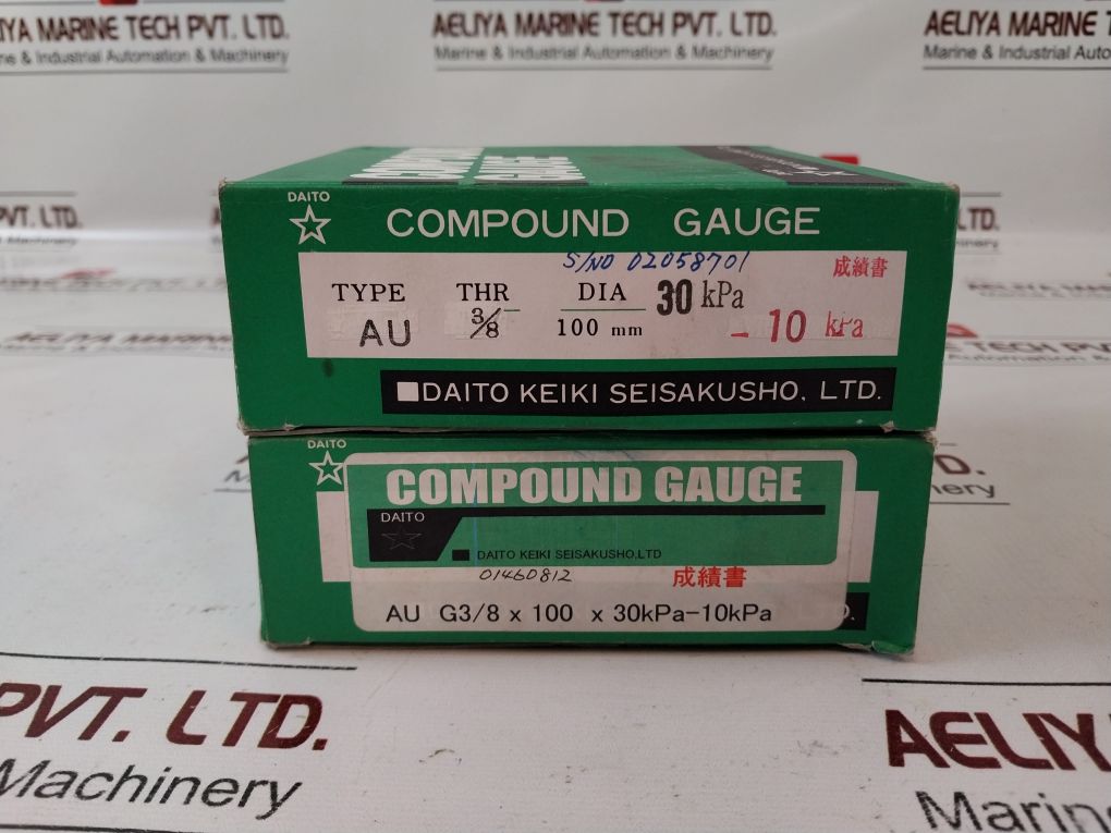 Daito Keiki Au Pressure Gauge 04074512