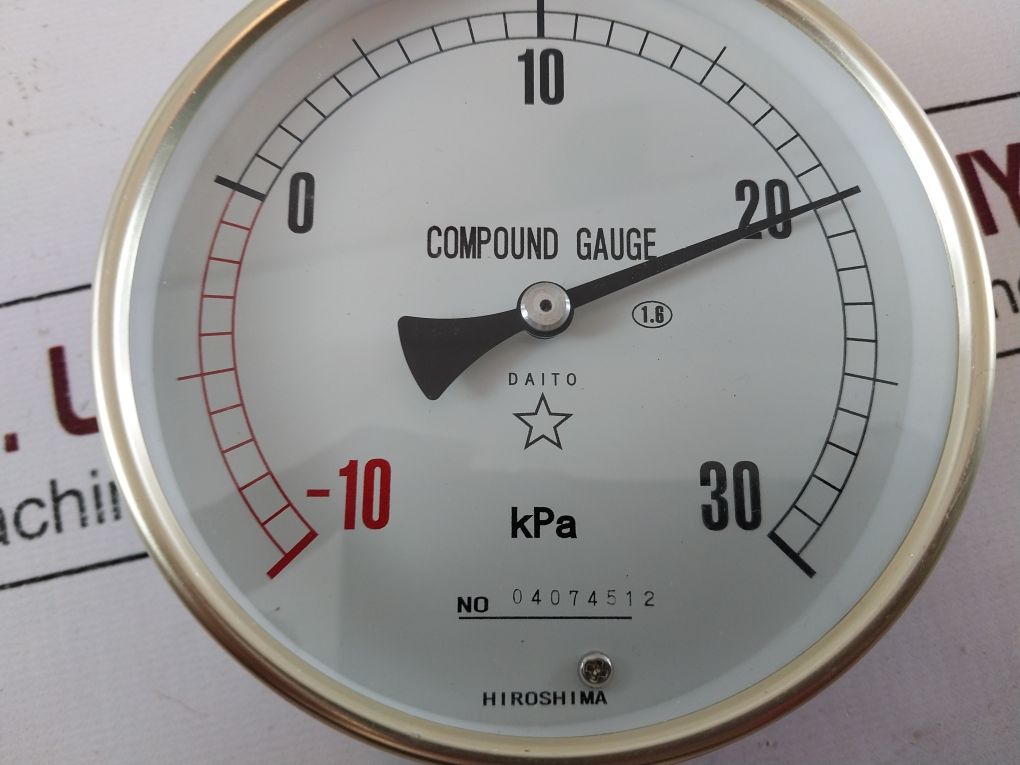 Daito Keiki Au Pressure Gauge 04074512