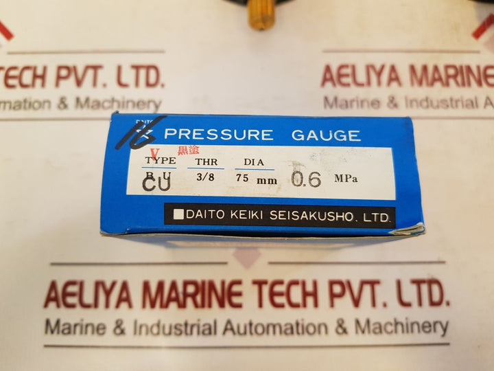 Daito Keiki 0-0.6 Mpa Pressure Gauge 0-0.6 Mpa