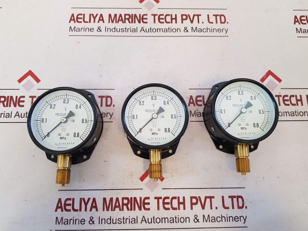 Daito Keiki 0-0.6 Mpa Pressure Gauge 0-0.6 Mpa