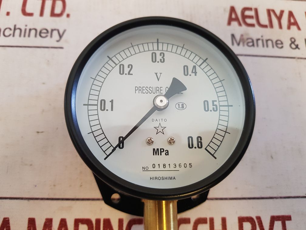 Daito Keiki 0-0.6 Mpa Pressure Gauge 0-0.6 Mpa