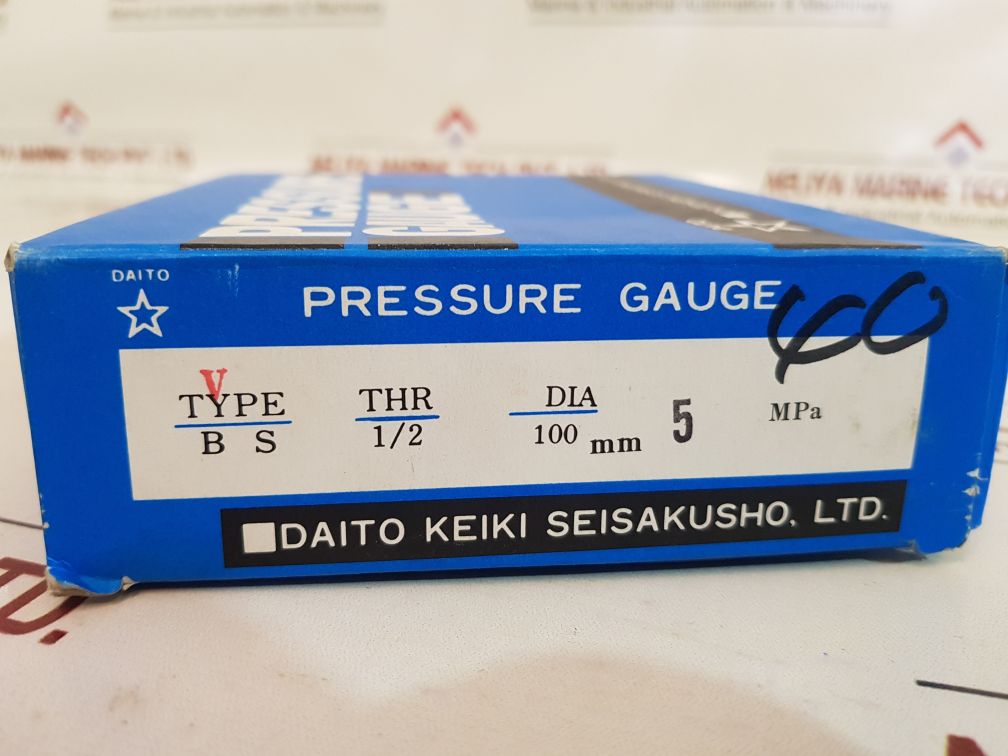 Daito Keiki 05070408 Pressure Gauge 5 Mpa