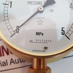 Daito Keiki 05070408 Pressure Gauge 5 Mpa