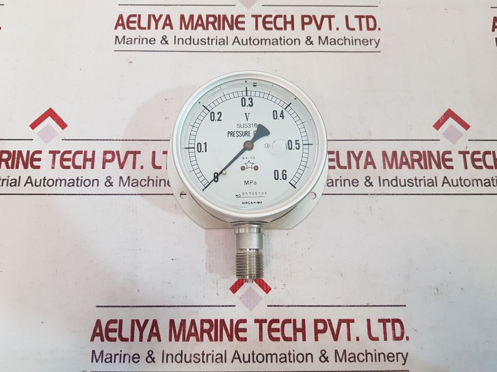 Daito Keiki Sus316 Pressure Gauge