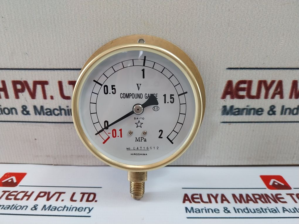 Daito Keiki Type Bu Compound Gauge 04716612