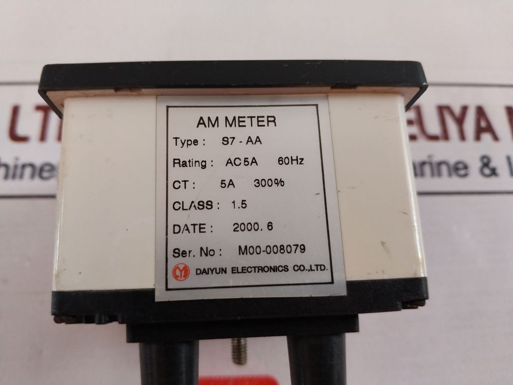 Daiyun Electronics S7-aa 0-5/15A Ammeter Ac 5A 60Hz
