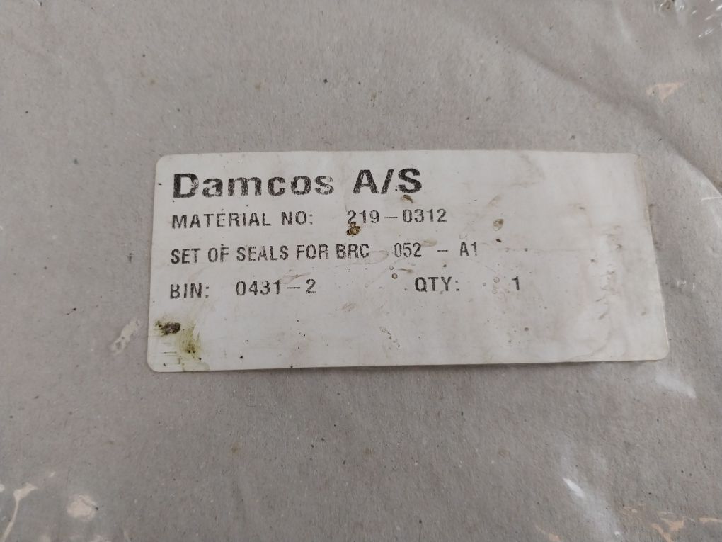 Damcos 052-a1 Hydraulic Actuator Seals Set 219-0312