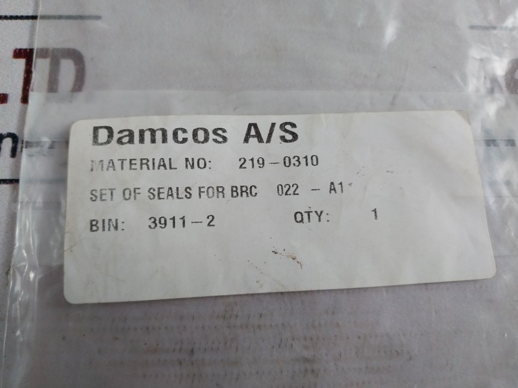 Damcos 219-0310 Set Of Seal For Brc 022-a1