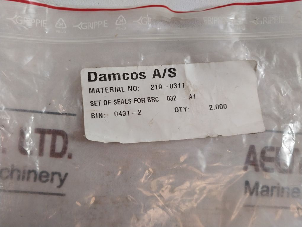 Damcos 219-0311 Set Of Seals For Brc