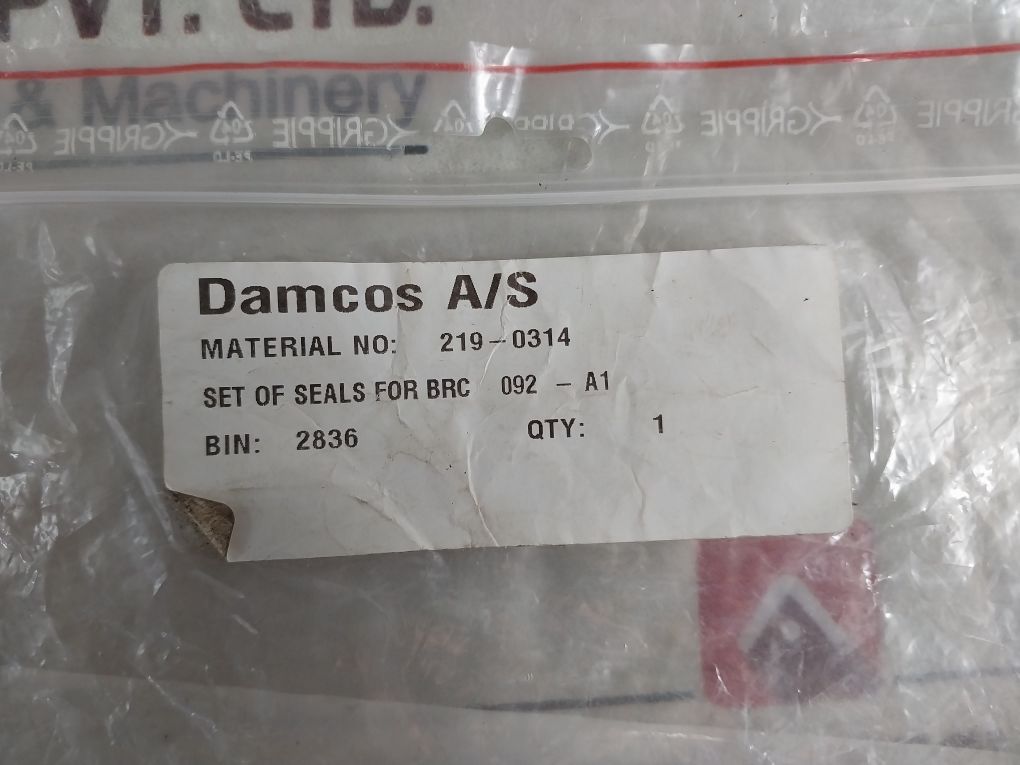 Damcos 219-0314 Seals For Brc Set 092-a1