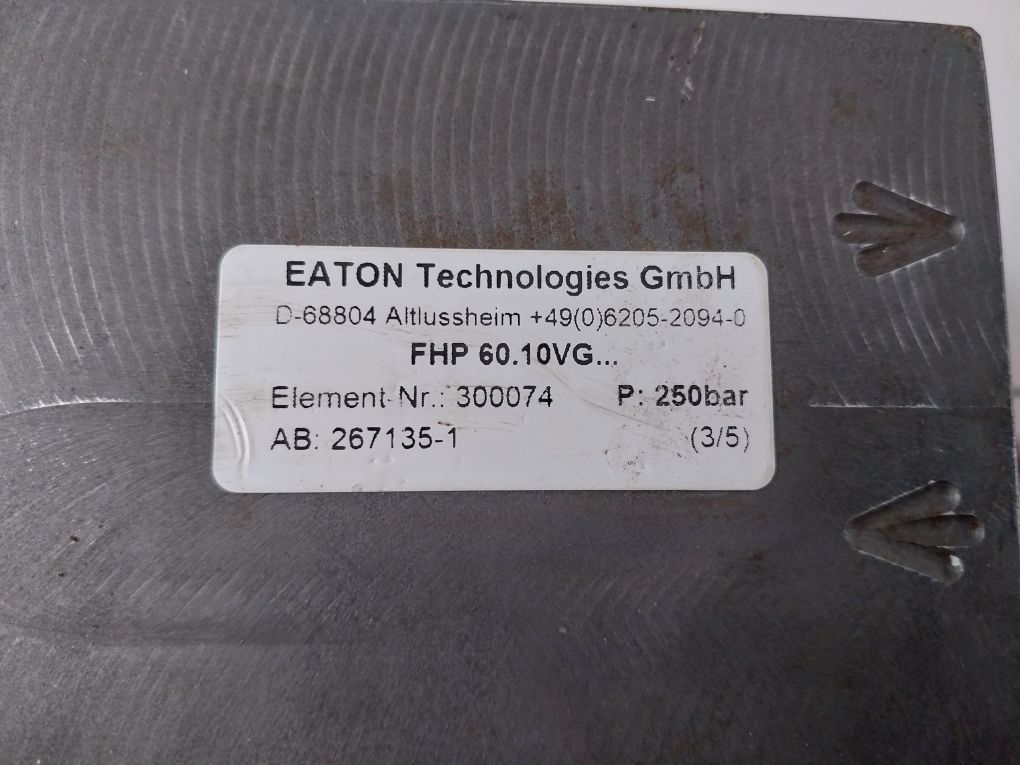 Damcos Fhp.60.10Vg.Hr.E.P Pressure Filter